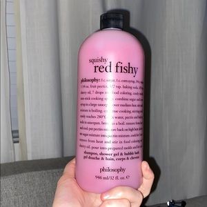 Philosophy squishy red fishy